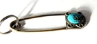 Vtg Sterling Silver Turquoise SOUTHWESTERN Navajo Key Ring Safety Pin Lot