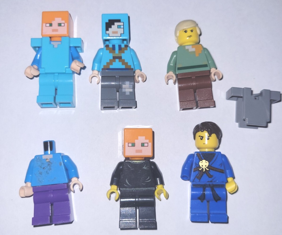 Lego Assorted Minifigures People Lot Minecraft Alex Ninjago