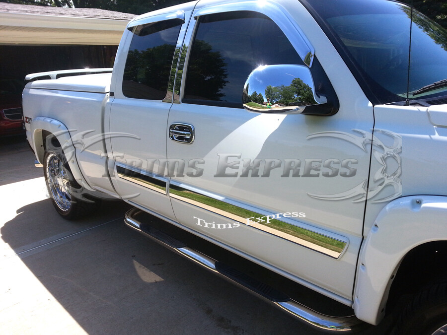 20032006 Silverado/Sierra Extended Cab Body Side Molding Trim Overlay