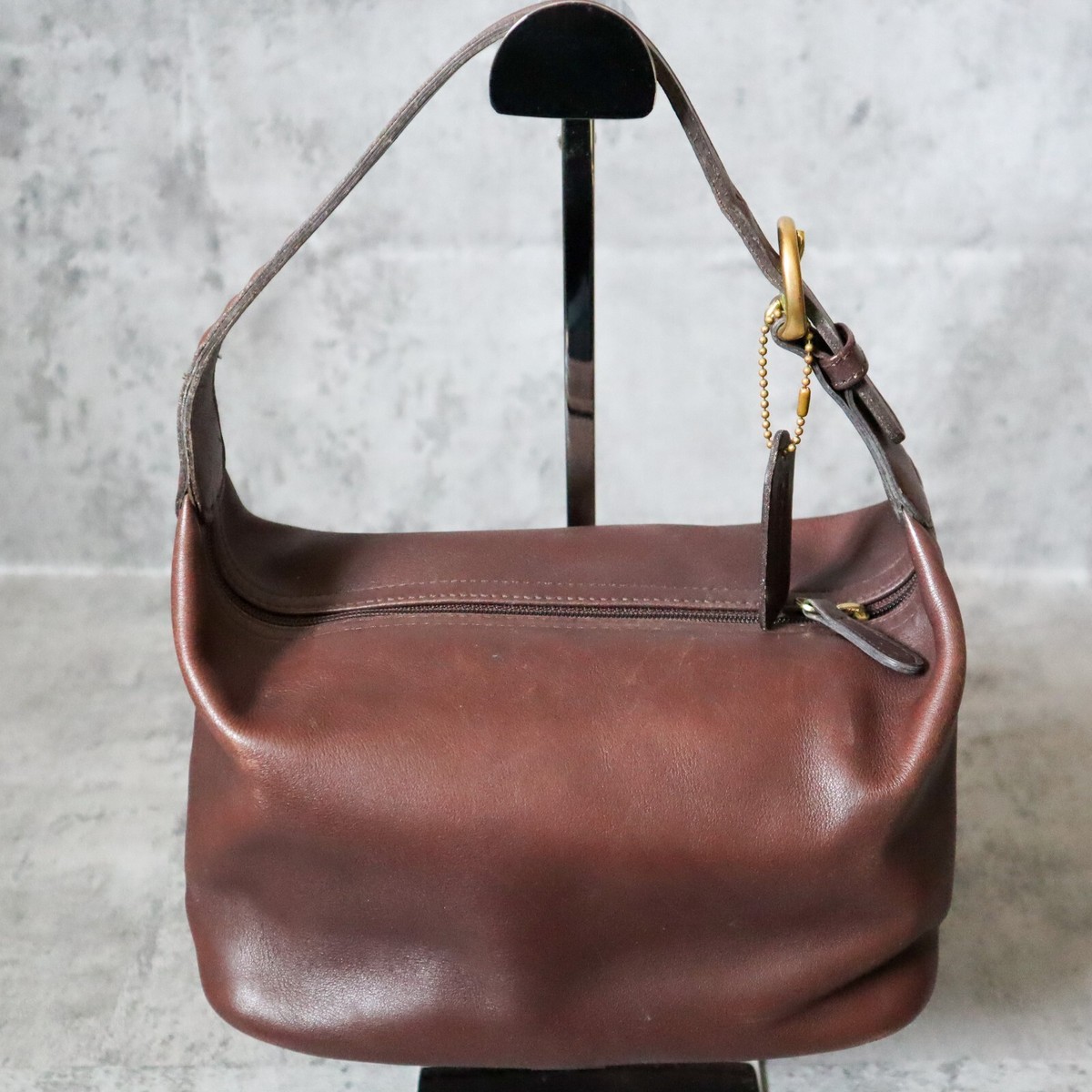 Vintage Coach Mini Soho Leather Hobo Bag Dark Brown 4145