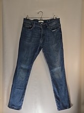 Warp +weft Mens HND Tokyo Skinny Tortoise Jeans. 34x32. Made In USA