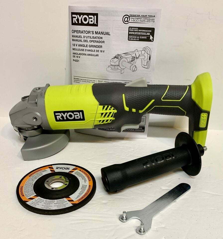 Ryobi P4221 18V ONE+ Cordless 4-1/2 