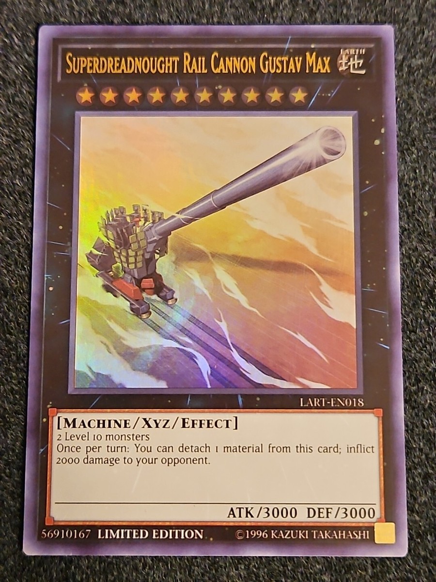 YuGiOh Superdreadnought Rail Cannon Gustav Max - Lost Art (LART-EN018) NM