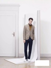 Corneliani layered zip-up blazer tag size 52R 54R 56R 58R TAUPE RV 1395