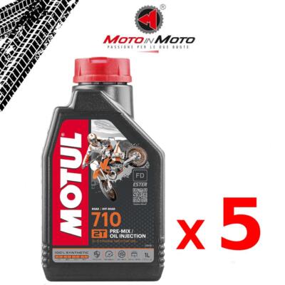 Kit Mit 5 Litern Motul 710 2 Takt Ester 100% Synthetisch