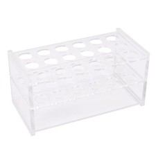 Test Tube Holder Acrylic Lab Stand Rack 18-Well 17mm Diameter for 10ml Centri...