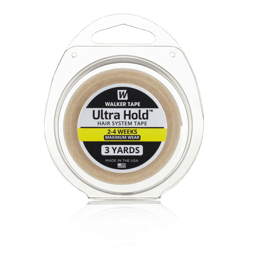 Walker Tape Ultra Hold 1/2" x 3YD Stronges Tape für Toupet, Haarteile & Perücken