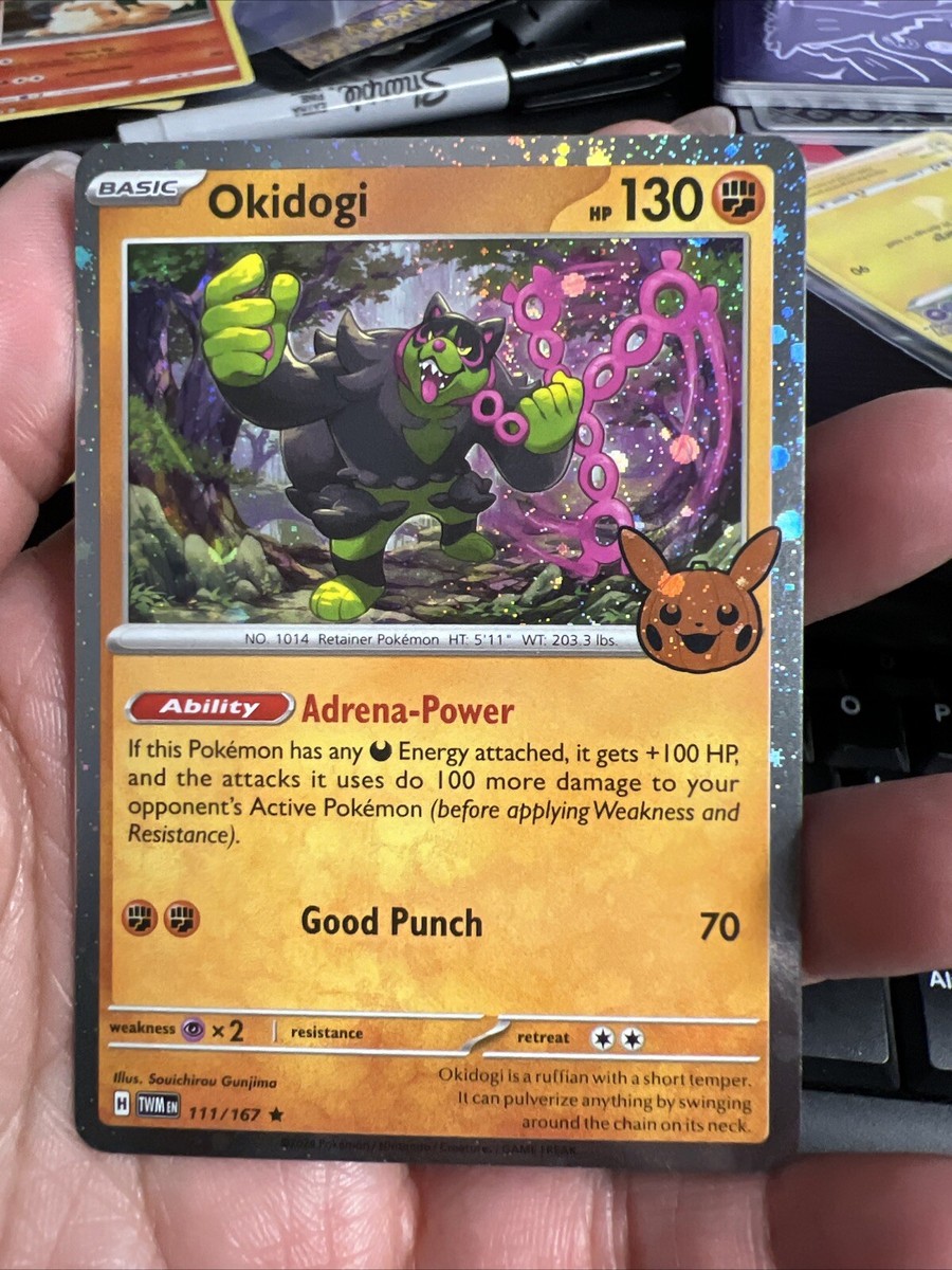 Okidogi 111/167 Cosmos Holo Rare Scarlet & Violet Trick or Trade