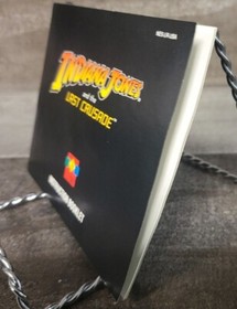Indiana Jones Last Crusade Ubisoft NES manuale con scheda di registrazione RARO