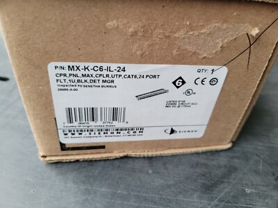 Siemon MX-K-C6-IL-24 Copper Patch Panel CAT6 UTP Brand NEW in Box