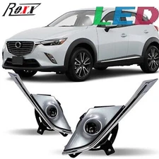 LED Fog Lights For 2016 2017 2018 2019 Mazda CX-3 CX3 Front Bumper Lamp L&R Side