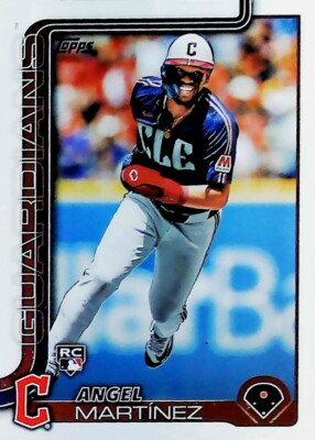 2025 TOPPS SERIES 1 #27 ANGEL MARTINEZ ROOKIE CARD CLEVELAND