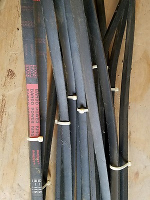 Lot of 12 - (3) BF Goodrich prime mover Plus  & (9) Bando Power King B116 vbelts