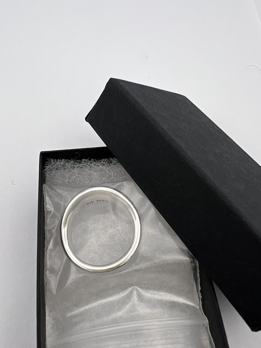 Pandora Sterling Silver 6.5mm Liquid Silver Flow Ring Size 6 | eBay