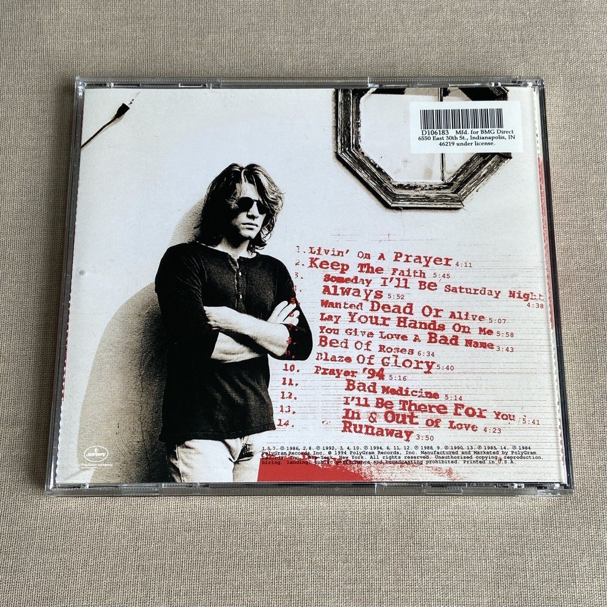 Bon Jovi: Cross Road (2nd Compilation Album) (CD Mercury) 314-526