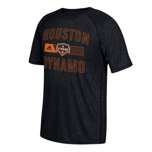 Houston Dynamo MLS Adidas Men's Black "Forward" Climalite T-Shirt - Picture 1 of 1