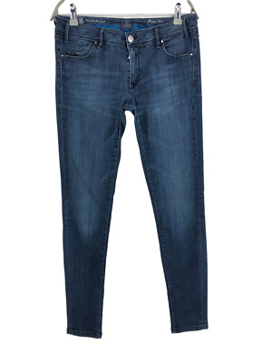 TRAMAROSSA Damen Skinny Slim Fit Stretch Blau Jeans Größe W31 L32