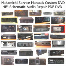 Nakamichi Service Manuals Cassette Decks Schematics HiFi Audio Computer DVD