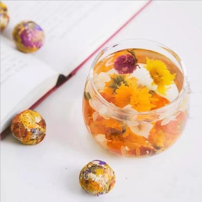 百花球 花茶龍珠球形 Bai Hua Cha / Handmade Blooming Flower Tea Ball Assorted