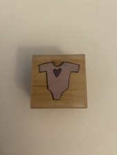 Rubber Stampede 3158B Baby One Piece Top Wood Mounted Rubber Stamp RS21