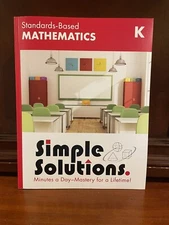 Simple Solutions Mathematics Grade K Workbook Kindergarten Math Homeschool NEW