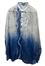 Mens Traditional Chinese Collar Barong Tagalog 2XL fits US Size XL