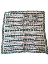 Vintage Scarf Square 22  Scarves By Vera 100 Acetate Made In Japan Purple Green