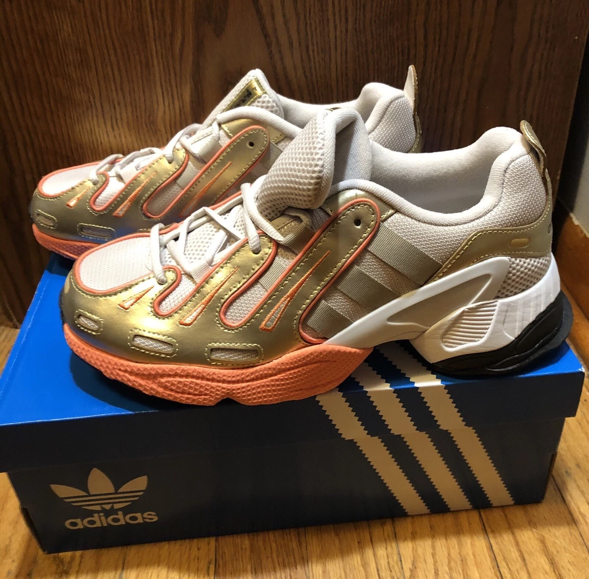 Adidas Originals EQT Gazelle Clear Brown Raw Gold EE7747 Size 8 Man