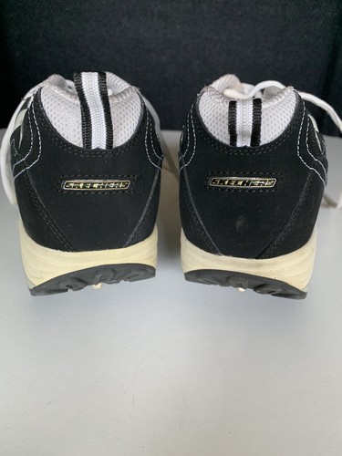 Sketchers Shape Ups Walking Toning Shoes Womens Size 10 Black White Laces - Picture 4 of 12