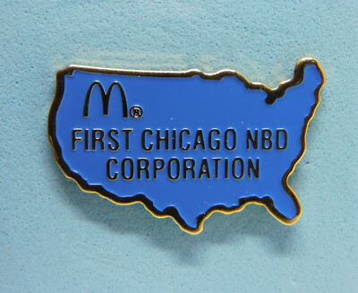 Mc Donald First Chicago NBD Corporation - McDonald's Pin / Anstecker 25x15mm