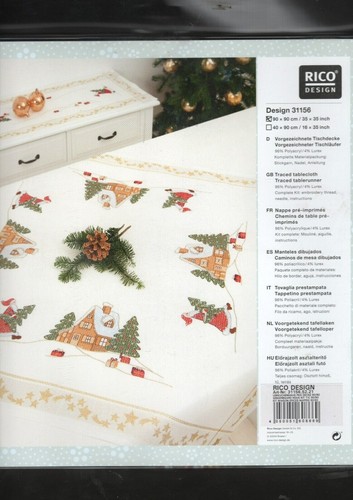 SANTA TABLECLOTH - 90cm x 90cm - Rico brand - (31156.52.21/36)(2477) - Picture 2 of 3