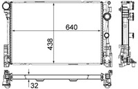 Mahle KüHler WasserküHler Passend FüR Mercedes E-Klasse T-Model S212 W212 R172