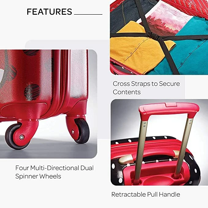 Juego de equipaje American Tourister Disney Hardside Spinner Minnie Mouse 21"/28" Foto 3 de 3