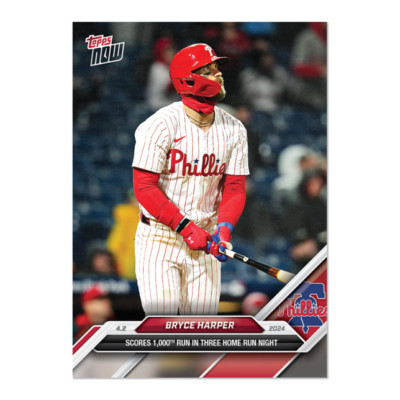 TOPPS MLBカード STADIUM CLUB BRYCE HARPER PHILLIES 25/25 #BT-10 送料無料 中古 IT2 2024 Topps Now #277 Bryce Harper Phillies Ignites London