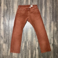 VTG Levi s 514 Corduroy Pants Auburn Slim Straight Leg 70 s Style Men s 31x30