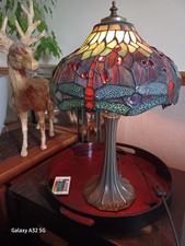 BEAUTIFUL TIFFANY STYLE DRAGONFLY LAMP