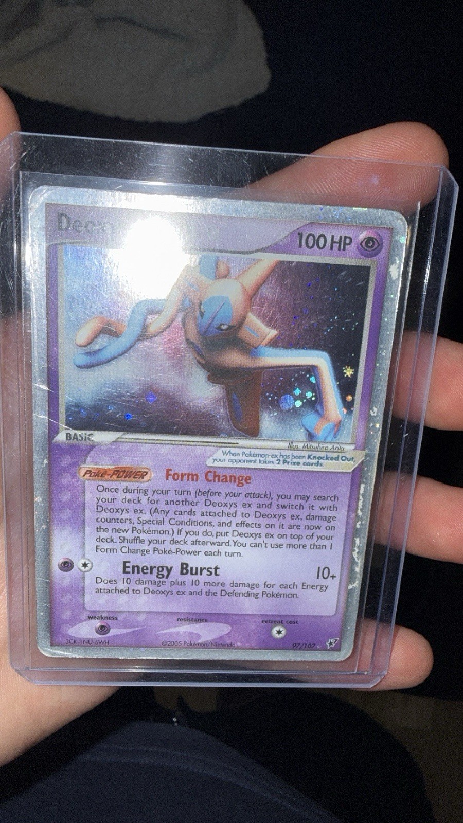 Pokemon Card - Deoxys ex Deoxys 97/107 Ultra Rare