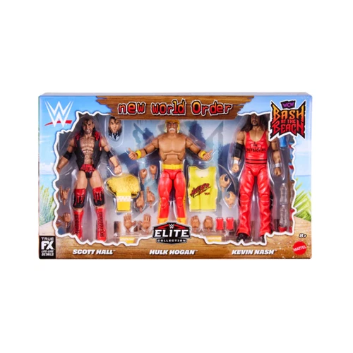 Bash At The Beach 3-Pack: 2026 Wwe Mattel Elite Hogan,Hall & Nash