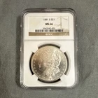 1881-S Morgan Silver Dollar $1 NGC MS66 Uncirculated S Mint Mark