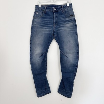 G Star Jeans 30x30 Slim RAW ARC 3D Button Fly Denim Blue Dark Stretch