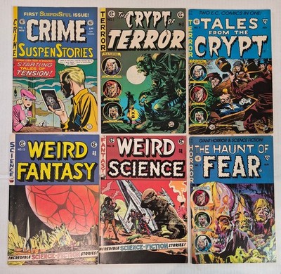 EC HORROR Reprints Lot  6#1-15* VF Tales, Fear 1973-91 Bronze Age High Grade