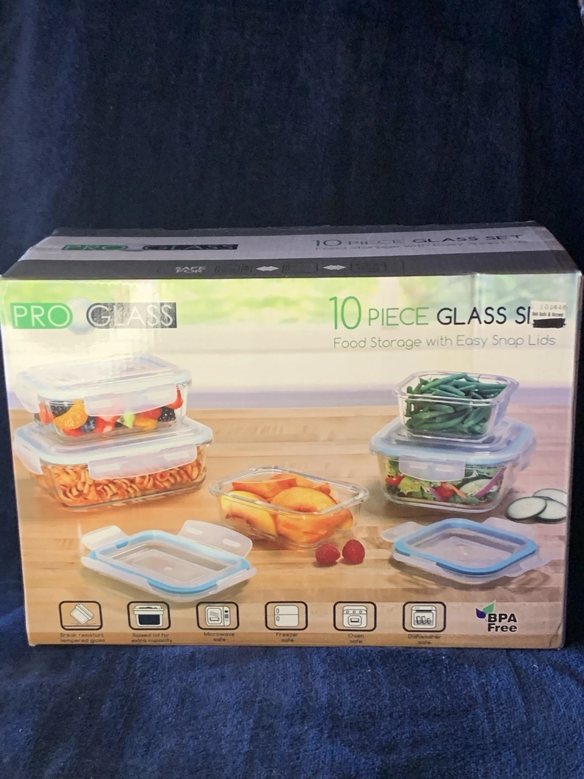 10 Piece Pro Glass Food Storage Set