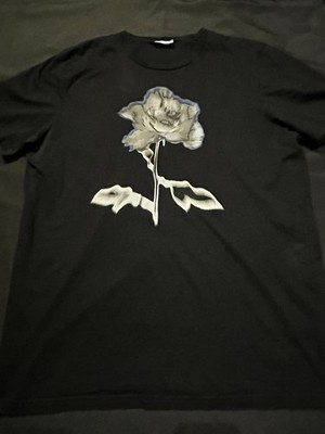 Christian Dior 花柄 Tシャツ USA 4 AUTHENTIC EXPENSIVE DIOR FLOWER TSHIRT ILLUSION DISTORTED FLORAL