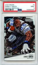 EMMITT SMITH 2025 PANINI PRIZM VERTICAL MANGA CASE HIT SSP #5 PSA 9 MINT COWBOYS