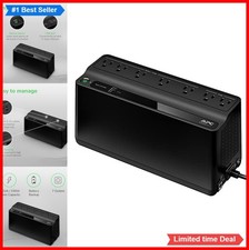 UPS Battery Backup 600VA 330W 7 Outlet Surge Protection USB Charger Computer