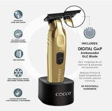 Cocco Veloce Pro Cordless Trimmer Digital Gap Ambassador DLC Blade Edger Gold