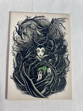 Dave Quiggle Maleficent Postcard Disney Villains Art Card