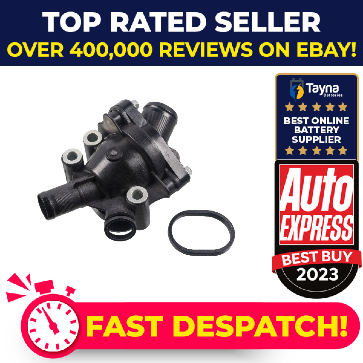 Coolant Thermostat fits VOLVO C30 533 2.4 2.5 06 to 13 30650753 31319606 Febi