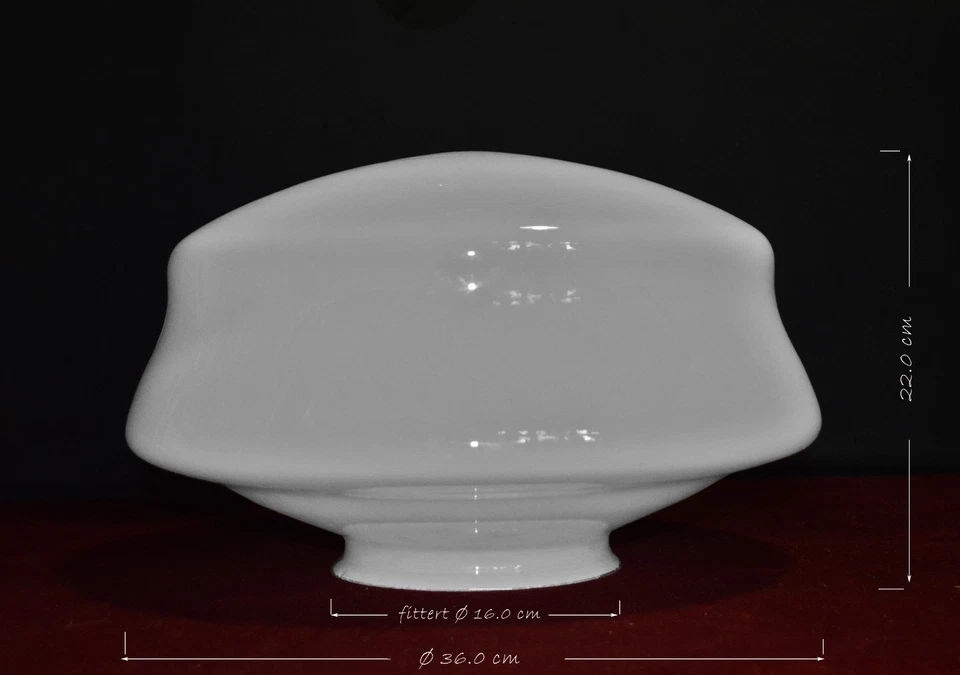 Vintage Art Deco Large Opaline Milk Glass Schoolhouse Pendant Light Fixture 1930 - Image 3 of 4