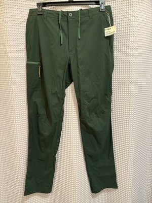 REI Co-op Men's Green Trail Hiking Pants Outdoor 36W x 34L Zipper Pocket